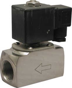 AR-ZCT21-25, НЗ, Ду=15мм, Присоед.1",Нержав.сталь, Уплотн.: PTFE, Р=(0,01…1)МПа, Т=(-20…180)°С, Kv=2,4м3/ч, Катушка: S21H, =24В, вшг:103x79x38мм, 950г. D04765