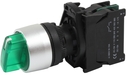 AR-LA800E-BLSM231, С подсветкой, Зеленый, ~660В, 10А, НО, 2 положения, подключение: винтовые клеммы A20841