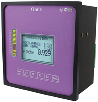 Omix P1414-PFC-3-0.2-RS485 Iизм: 0…6 /100000000А, кл.0,2%, Uизм:0…1000/100000000В, кл.0,2%, фаз:3, F:(45...65)Гц, кл.0,2%, Экран-ЖКИ(монохром), 128x64, вшг: 144x144x100мм, Uпит.:~90…250/=110…220В, выход: RS-485, Защита панели IP64; гармоники до 31 A42272