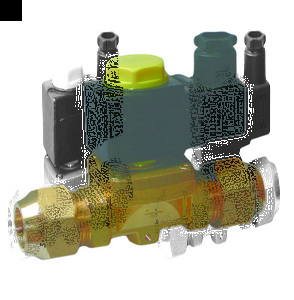 AR-SB125-1028/2, НЗ, Ду=2,2мм, Присоед.1/4" под спай,Латунь+Медь, Уплотн.: PTFE, Р=(0…2,1)МПа, Т=(-20…180)°С, Kv=0,15м3/ч, Катушка: SB040, =12В, вшг:81х109х73мм, 360г. A28327