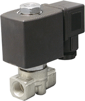 AR-YCSM31252, НЗ, Ду=2,5мм, Присоед.1/4",Латунь, Уплотн.: PTFE, Р=(0…1,2)МПа, Т=(-20…180)°С, Kv=0,15м3/ч, Катушка: S91H, ~24В, вшг:77x36x75мм 