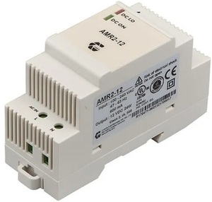 AMR2-24 AC-DC, DIN-рейка, 24Вт, вход 90…264В AC, 47…63Гц или 120…375В DC, выход 24В/1А, изоляция 3000В AC, 91х35Х57мм, -40…+71°С