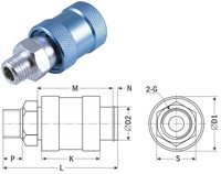 КП-С-8, Назначение: скользящий клапан, Резьба=G1/4", P=(0,15…1,0)Мпа, T=(5…60)°C A87892