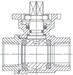 КПР-2-020-GSP-1,6, Ду=20мм T=(-20…150)°С, Pраб.=1,6МПа, Нерж.сталь, Уплотн.:PTFE, посадочный размер привода 9х9 мм, присоед.G3/4", Kv=38м3/ч, кран шаровый, вшг: 70x66x43мм, вес: 305г. D02816