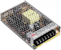 LRS-150F-36 AC-DC, 154.8Вт, вход 85…264В AC, 47…63Гц / 120…370 В DC, выход 36В/4.3A, рег. вых ±10%, изоляция 3750В AC, в кожухе 159х97х30мм, -30…+70°С