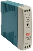 MDR-100-24 AC-DC, 100Вт, вход 85…264V AC, 47…63Гц /120…370В DC, выход 24В/0…4A, рег. вых=0…+20%Uном,  изоляция 3000В AC, в кожухе на DIN-рейку 55х90х100мм, -10…+60°С.