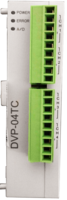 DVP04TC-S  Модуль измерения температуры: 4 термопары K/J, 14bit (0.1°C), 24V DC Power, with RS485, SLIM