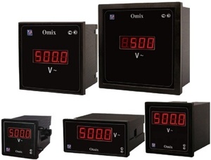 Omix P1212-V-1-1.0 (~0…600)В, Фаз=1, Экран-1 СД*4р, кл.1%, 120x120x85мм., пит.~220В A43011