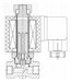 AR-YCSM12042, НО, Ду=3мм, Присоед.1/4",Нержав.сталь, Уплотн.: Viton, Р=(0…1,2)МПа, Т=(-10…120)°С, Kv=0,26м3/ч, Катушка: S91H, =12В, вшг:83x36x75мм D04321
