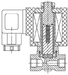AR-YCSM31302, НЗ, Ду=3мм, Присоед.1/4",Латунь, Уплотн.: Viton, Р=(0…1)МПа, Т=(-10…120)°С, Kv=0,26м3/ч, Катушка: S91H, ~220В, вшг:77x75x36мм, 375г. D04366
